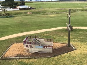 Walk/cycle track through Foxton Beach Kids On Board