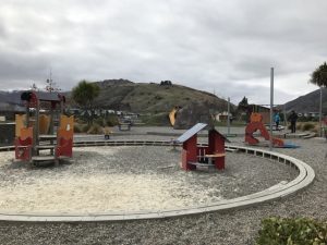 Lake Hayes Estate playground, cycle track and bike pump tracks, Near Queenstown Kids On Board